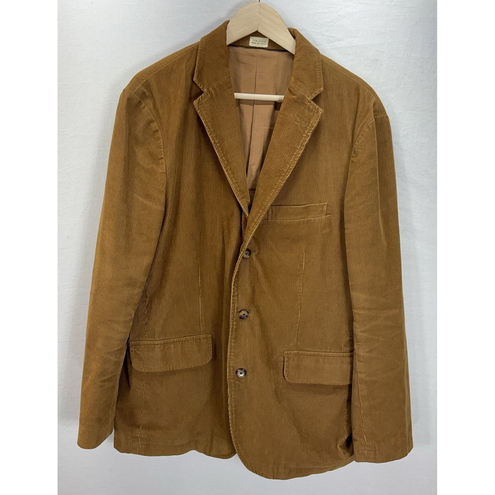 J Crew Brown Sport Coat Vintage Cord UNSTRUCTURED 3 Btn Jacket Corduroy Blazer L